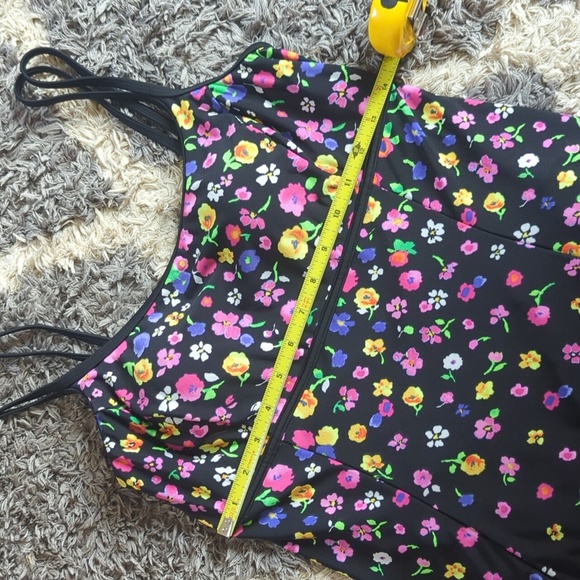 St Johns Bay Floral Swimsuit Dress Padded Size Women's 10 - Picture 9 of 10